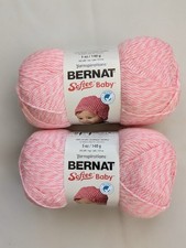 Bernat Softee Baby Yarn 5 oz Lot of 2 Pink Marl 362 yards New 30301