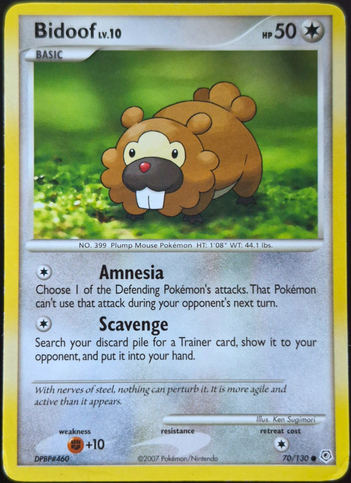 Bidoof - 70/130 - Diamond and Pearl - Common - Pokémon (MP)