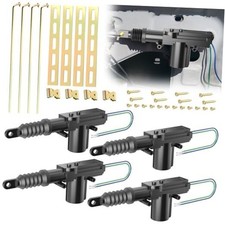 PCS 12v Door Lock Actuator Kit, Universal Power Mode Door Lock Actuator with 4