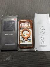 CASEKOO Cosmic Orange for iPhone 17 Pro Max Case with 360 Spin Magnetic Stand...