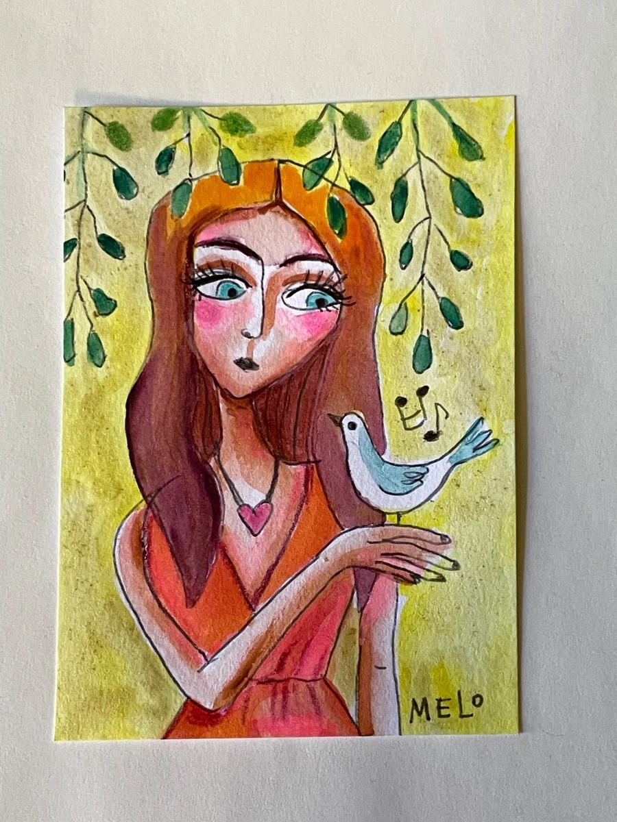 Watercolor Painting Ladies Original Art Paintings for sale | eBay
