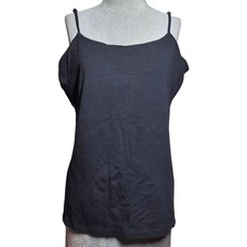 Black Cami with Built in Bra Size XL