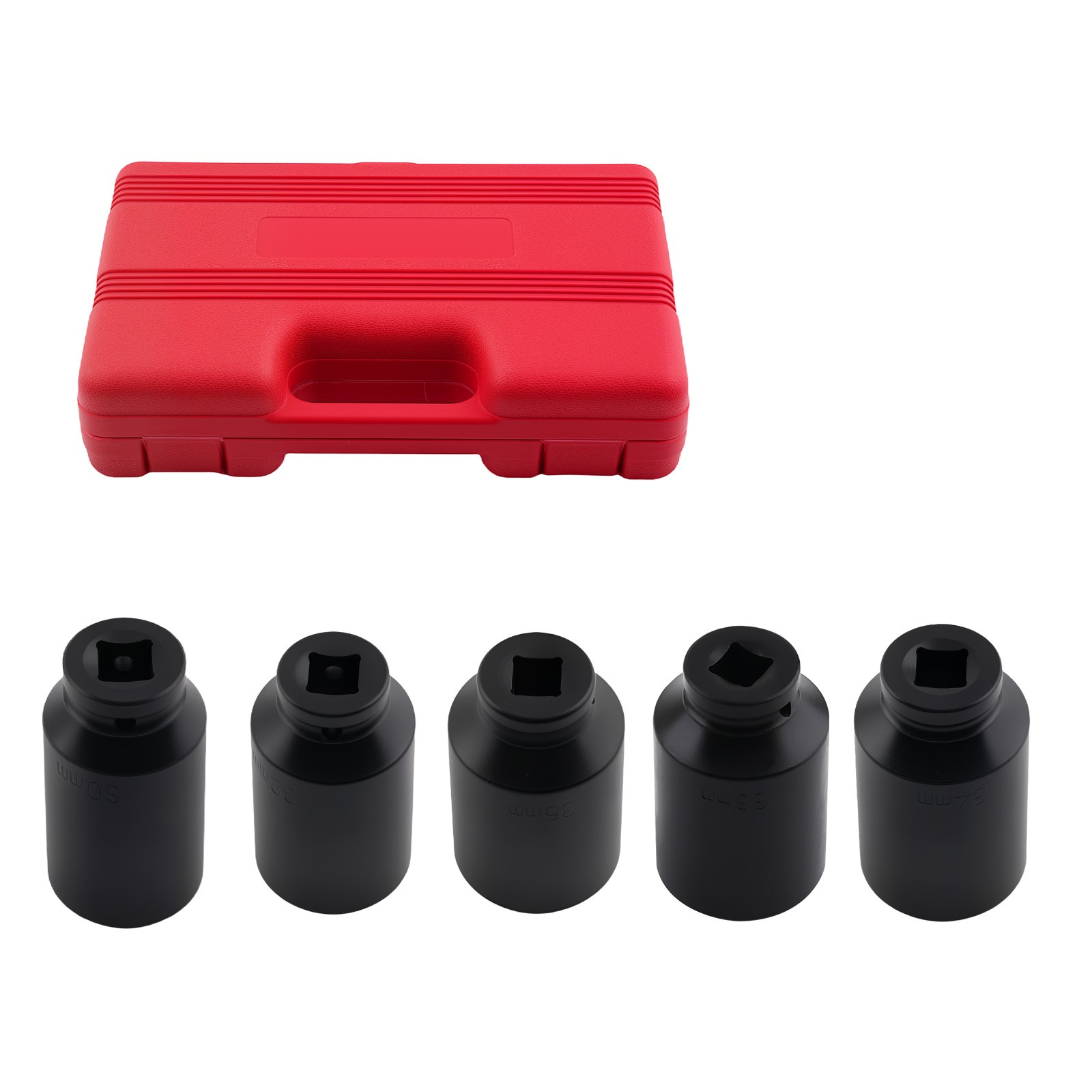 1/2"" Drive Impact Socket for Mercedes Fiat Renault 30-36mm 5Pcs 12 Point - Image 2