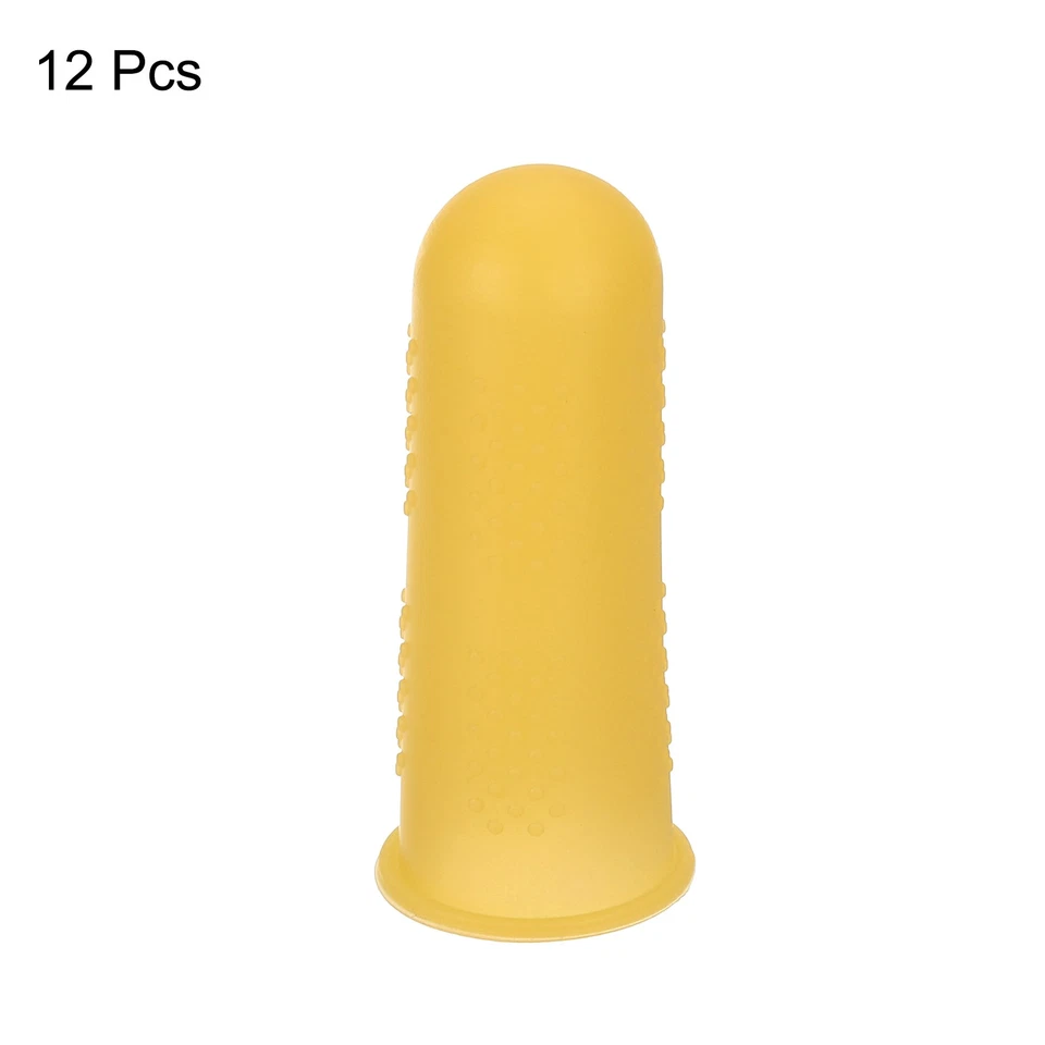 Силиконовые защитные пленки для пальцев, чехол для пальцев, оранжевый, маленький размер, 12 шт. - Изображение 3 из 4