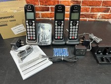 Panasonic Cordless Phone Answering System 3 Handsets Call Block KX-TGD833M