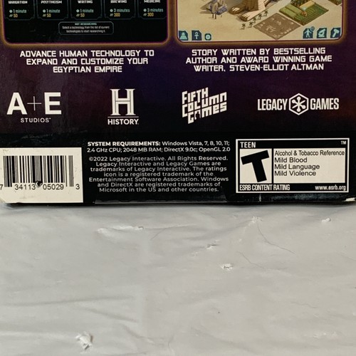Ancient Aliens The Game Legacy Games PC DVD-ROM Game New Sealed Ships FREE - Picture 4 of 4