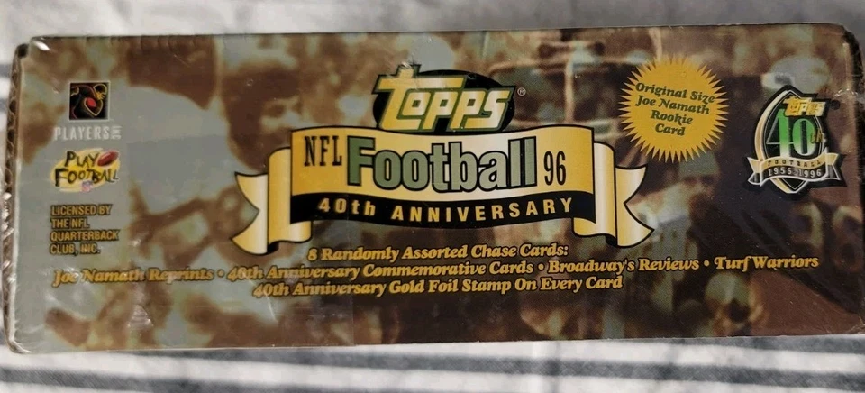 SEALED 1996 TOPPS 40th Anniversary NFL Complete Box Set Vintage Cards Sealed - Image 4 of 4