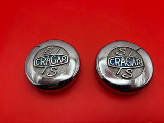 Vintage Cragar S/S mag wheels chrome center caps