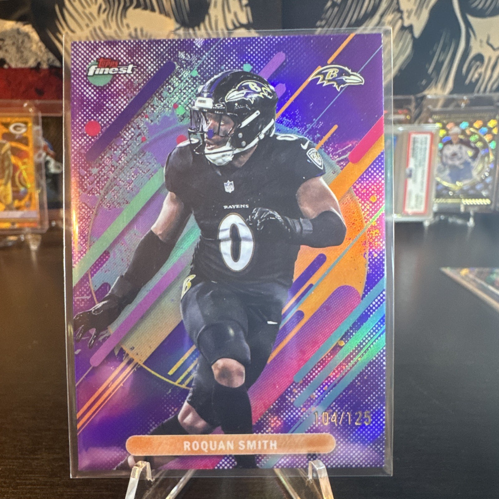 2025/26 Topps Finest Rare Purple #286 Roquan Smith Ravens 104/125