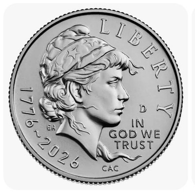 1x 2026 D Emerging Liberty Dime 250th Semi Q Anniversary BU - ON HAND NOW  