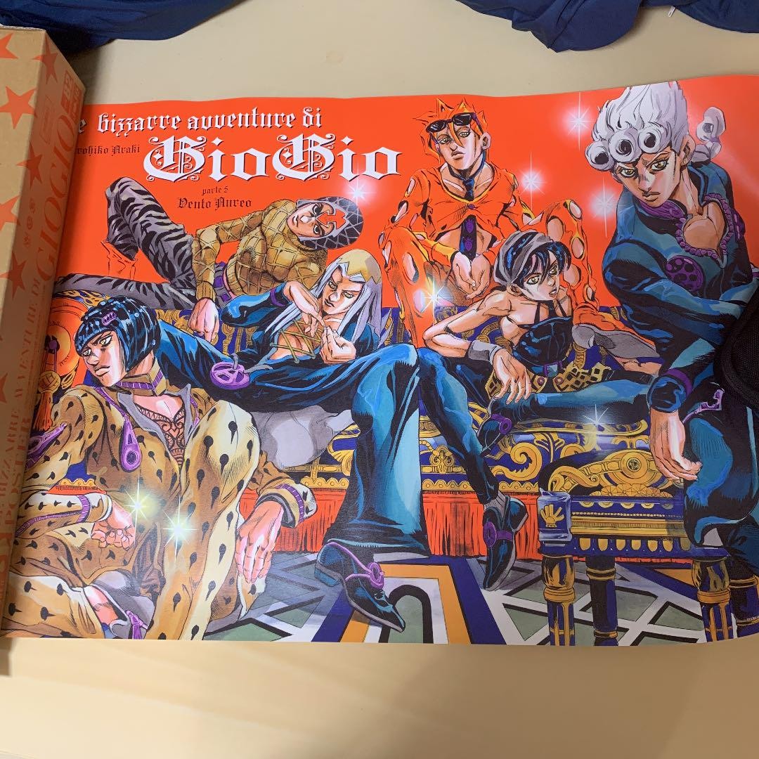 ジョジョ　5部　ポスター Amazon.co.jp: ジョジョ展 2012 B2 ポスター 5部 UNYBFYWA : ホビー