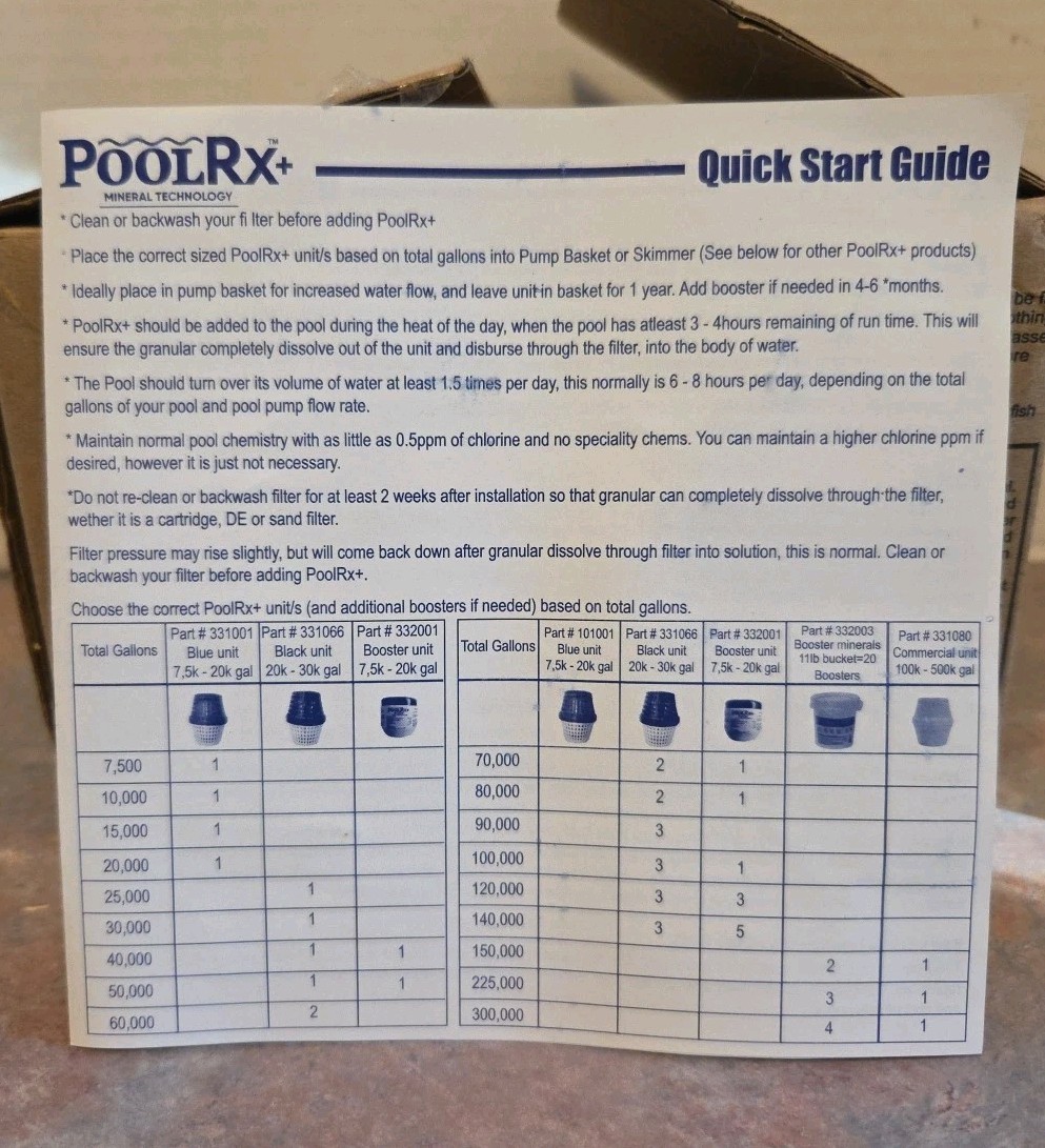 4 Pack PoolR-X 20k-30k Black Unit