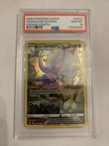 Pokemon Crown Zenith Hisuian Goodra GG21 PSA 10
