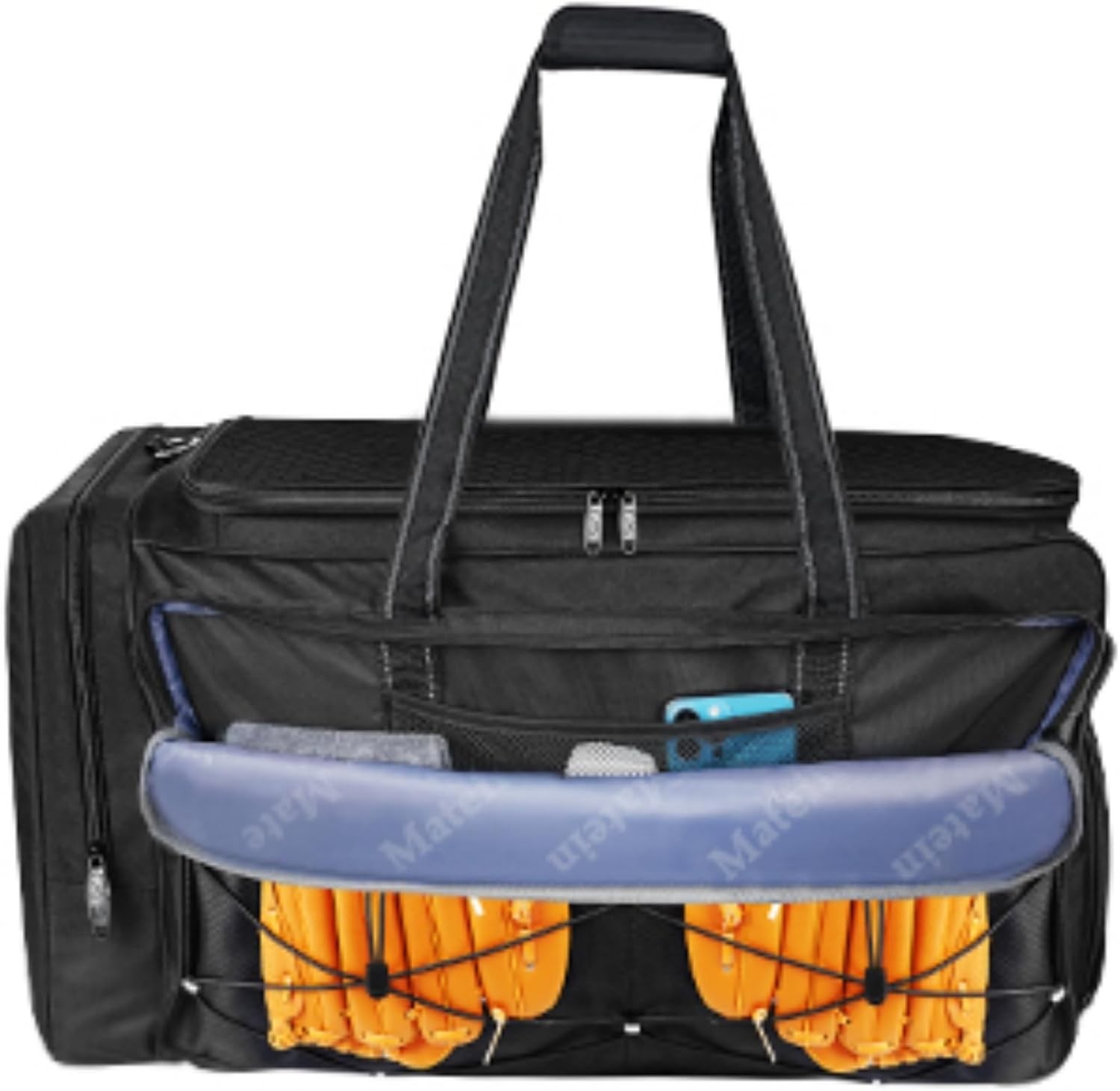 MATEIN Baseball Bag, Extra Large Catchers Gear Bag for 75 Liters, Black 