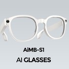 1AiMB-S1 Smart Glasses with AI Voice Control & HD Recording for iPhone Android