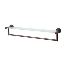 Glass Shelf and Towel Bar Mounts To The Wall for Your Convenience