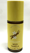 NEW BATH BODY WORKS WILD VANILLA FINE FRAGRANCE BODY MIST 2.5 FL OZ SCRATCHED