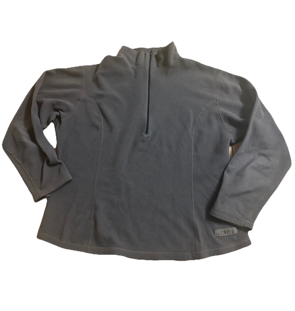 Black Diamond Womens 1/4 Zip Pullover Fleece Sweatshirt Size Large USA Made