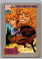 1991 DC Comics Trading Card Earth's Mightiest Heroes #42 Crimson Fox