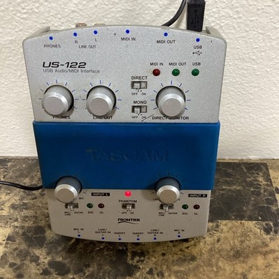 Tascam US-122 2-Channel Recording USB Audio MIDI Interface W/USB