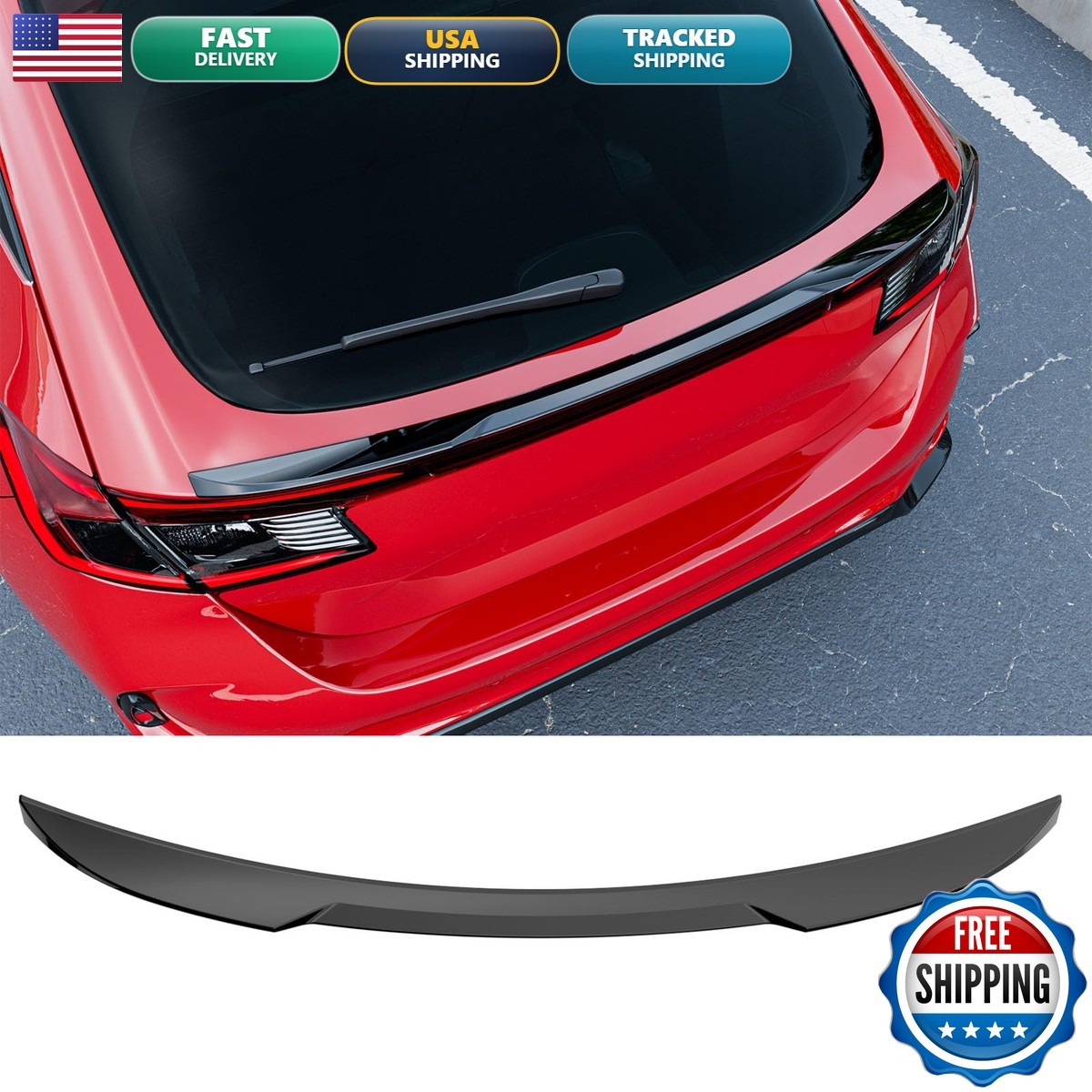 SZYANG Spoiler Compatible 2022-2026 Honda Civic Hatchback SYWY