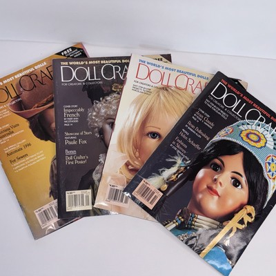 Doll Crafter Magazines Lot of 4 Issues From 1996 Patterns Included Sewers