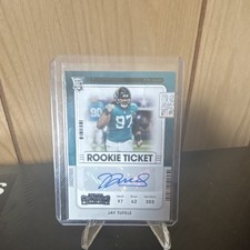 Panini 2021 Contenders Rookie Ticket Autographed Jay Tufele #199 Jaguars NFL