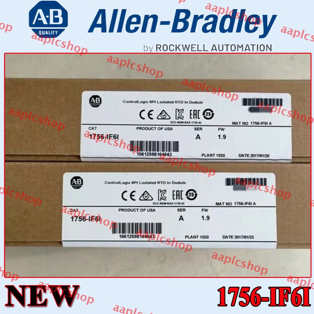 New PLC-AB 1756-IF6I SER A ControlLogix 6 Point Isolated A/I Module US