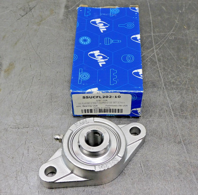 KML SSUCFL202-10 Stainless Steel SS 2-Bolt Flange Bearing 5/8'' DIA