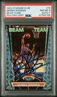 1992 Topps Stadium Club Beam Team #19 Dennis Rodman Autograph PSA 8 Auto 7 Pop 2