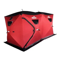  Ice Cube 6 Man Portable Ice Shelter, 68 Square Feet of Fishable Area