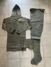 Heavy rubber diving suit. 100% smooth rubber. Hooded scuba  latex suit Sz L/XL