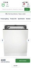 Image of AEG FSB53647Z 5000 60cm Fully Integrated 13 Place Settings AirDry Dishwasher