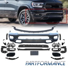 Fit For 2019-2024 RAM 1500 Front Bumper Set Steel Paintable Cover Kit 5ZB41TZZAD