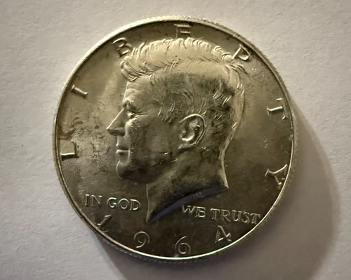 1964 Kennedy Half Dollar – UNCIRCULATED – 90% Silver – Brilliant Luster – U.S. C