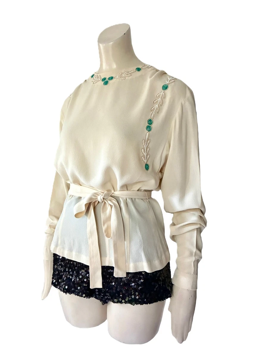 Blue 1940s Vintage Tops for Women for sale | eBay