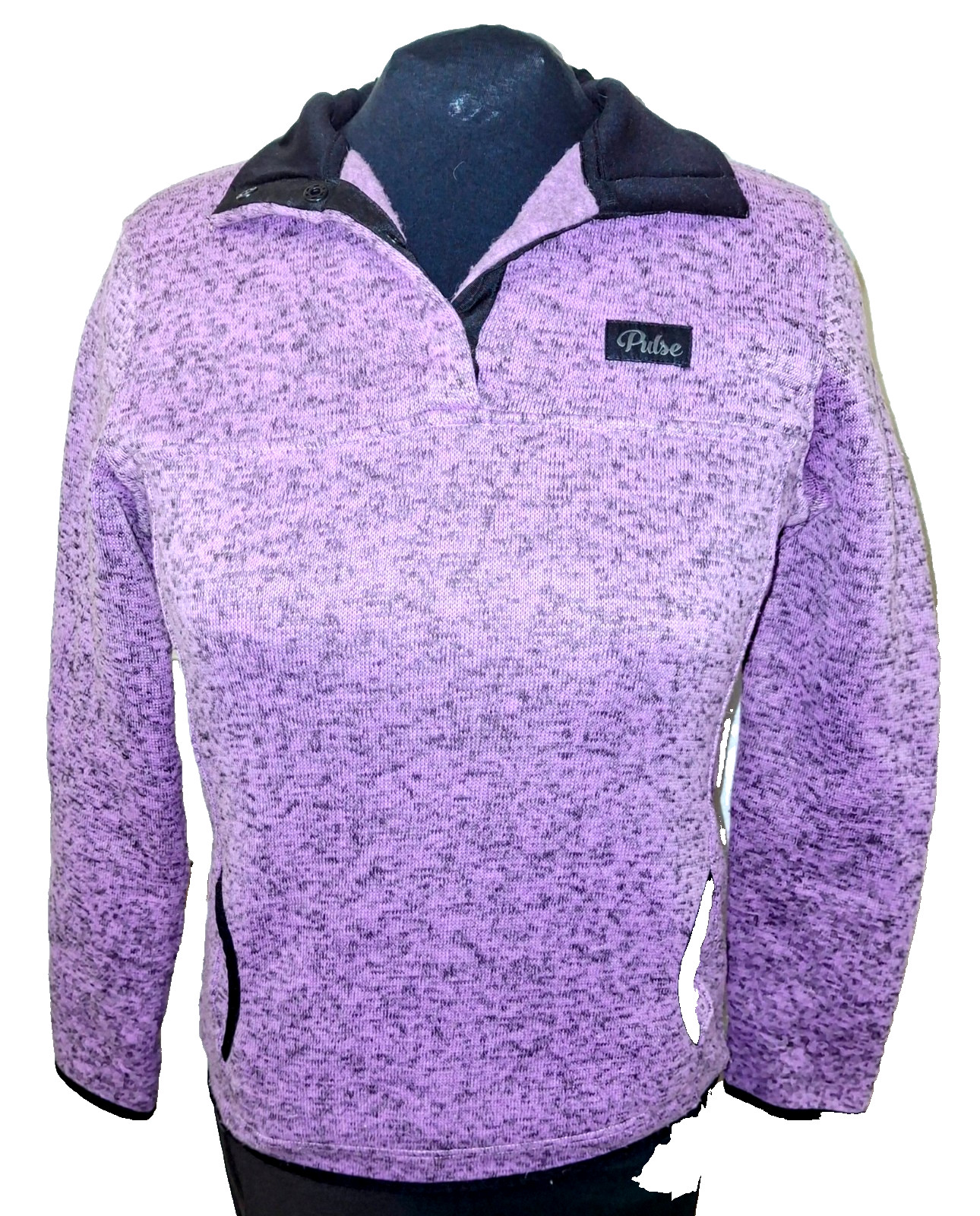Pulse Jacket Women's Small Purple Athletic 1/3 Snap Ships fr