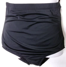 Swim Solutions  High Waist Swim bottom Size 14 Black Tummy control Style 16687