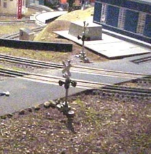 MRGS O 3 rail 31" laser cut wood RR Crossing for Atlas 31 curved sectional track