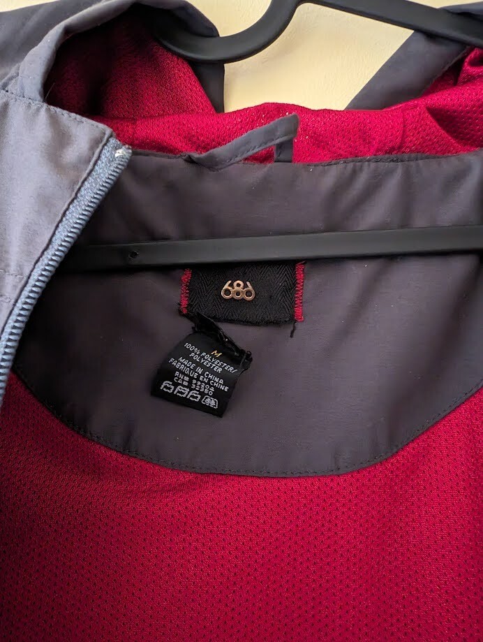 686 Softshell Polyester Gray Jacket Size Medium - image 4