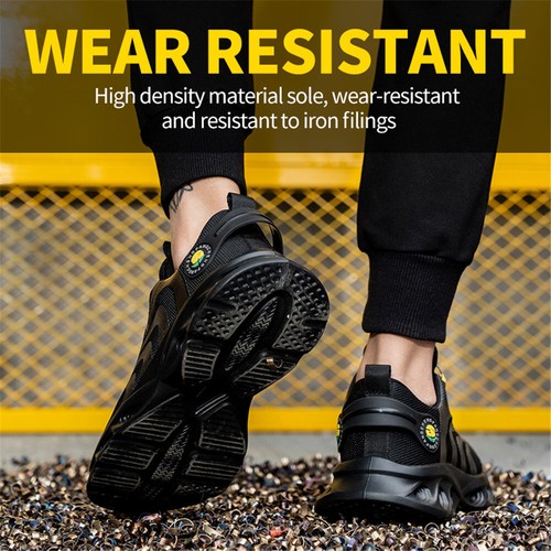 Men Steel Toe Cap Trainers Work Boots Safety Shoes Hiking Cushioning - Picture 8 of 35