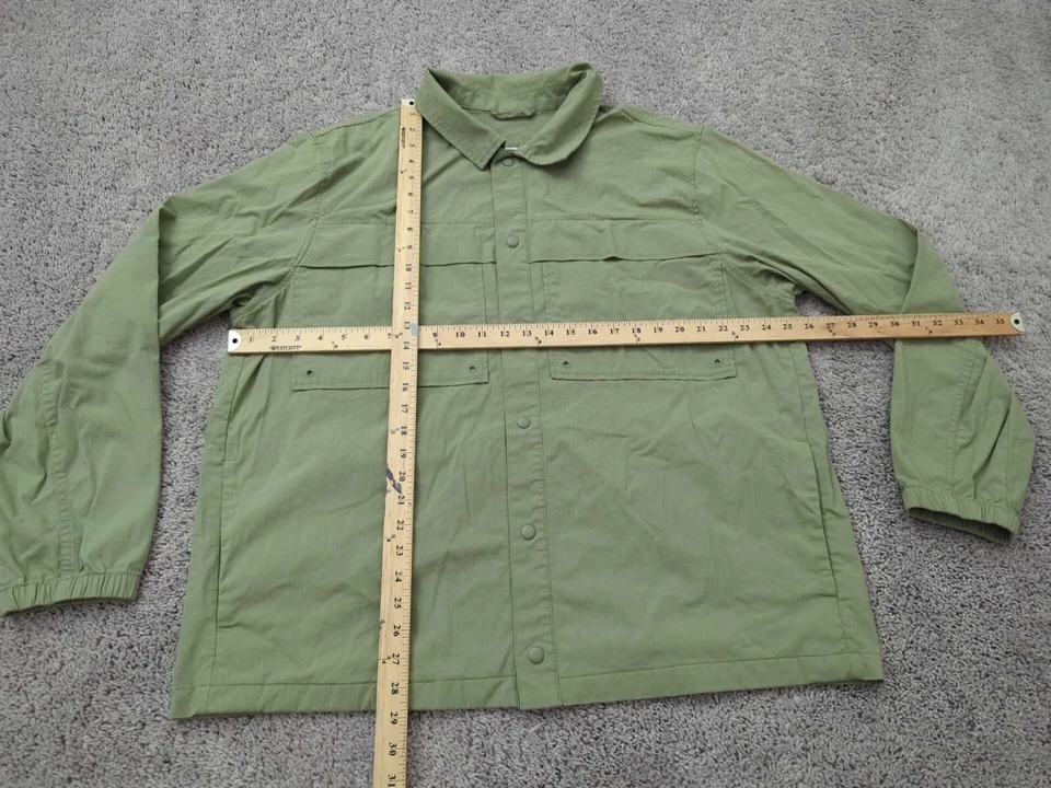 Camisa Antigua Azul Marino Con Botones Para Hombres XXL Manga Larga Bolsillos Exterior Estilo Militar Foto 2 de 4