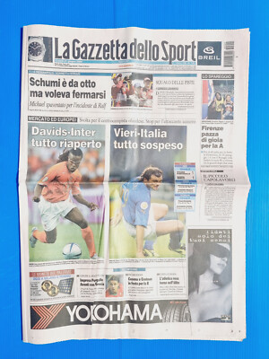 Gazzetta Dello Sport June 21 2004 Fiorentina Promoted To Serie A - Cesena