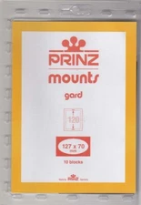 Prinz Black Stamp Mounts 127x70 For Jumbo Commemorative US Plate Blocks 10 Scott