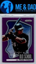 2022 Panini Prizm #OS-3 Frank Thomas Old School Purple Prizm