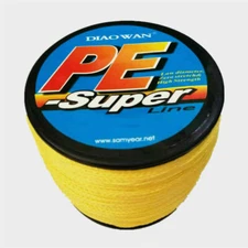 Durable 1000M PE 4 Strands Braided Lake Sea Fishing Line Load Capacity 10-100LBS