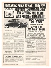 Print Ad 1979 National Home Products Polymer Glass Miracle Sealant Car Showroom