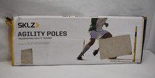 SKLZ Agility Poles Telescoping Agility Trainer Yellow Color Pro Training Poles