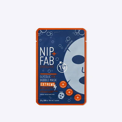 4 x Nip + Fab Exfoliate Glycolic Fix Bubble Gesichtsmaske