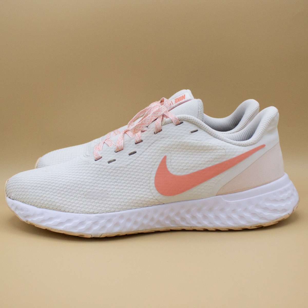 nike revolution 5 white pink orange